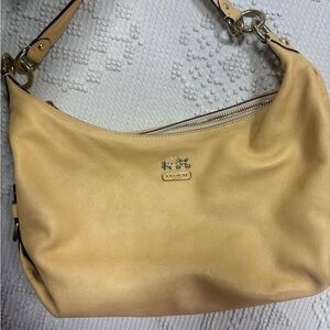 Coach Madison Hailey Hobo Bag Two Way Crossbody Shoulder Purse Gold Hardware Y2K